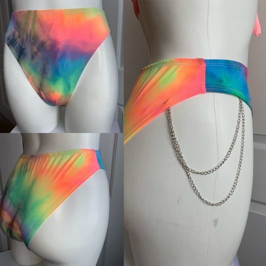 Tie dye rave bottoms - Electric Couture Dolls