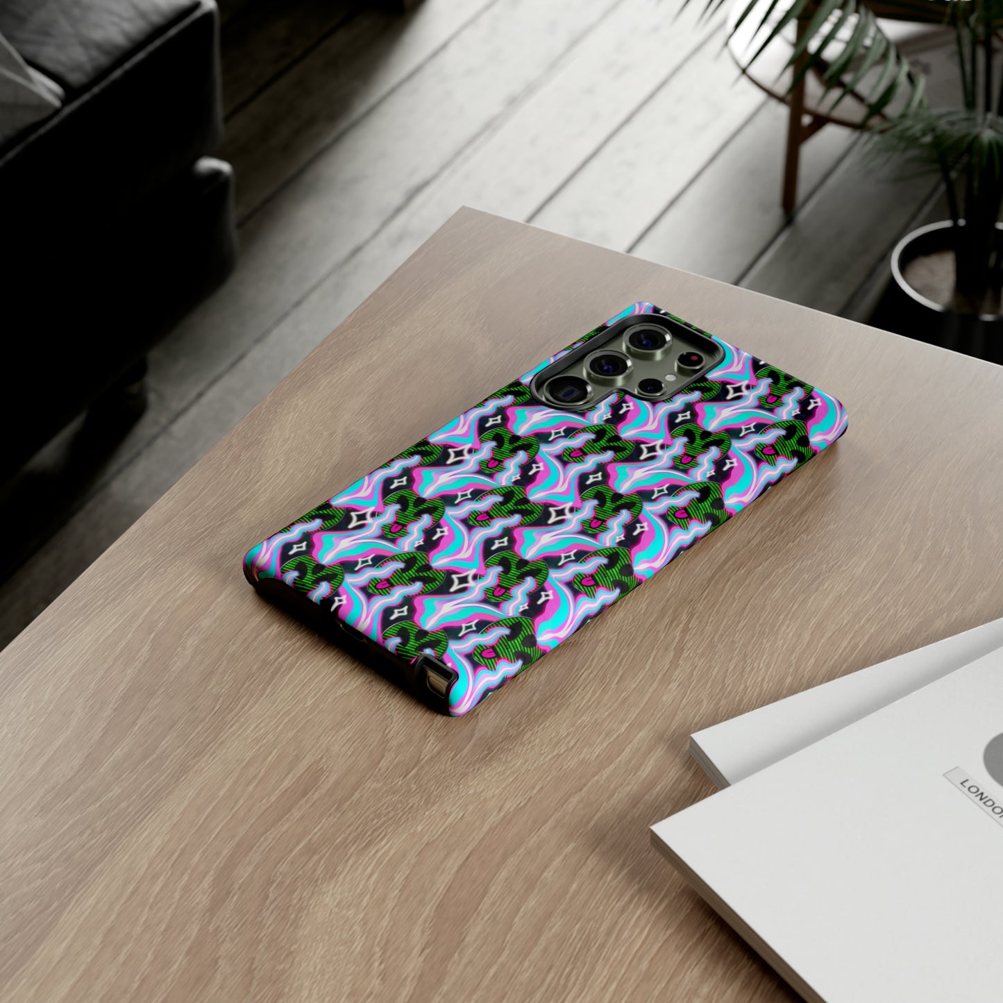 Trippy Alien Tough Phone Case for Iphones, Samsungs, and Google phones