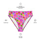 Nostalgic Neon Pink high-waisted bikini rave bottom