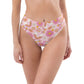 Pink Disco high-waisted bikini bottom, plus size available
