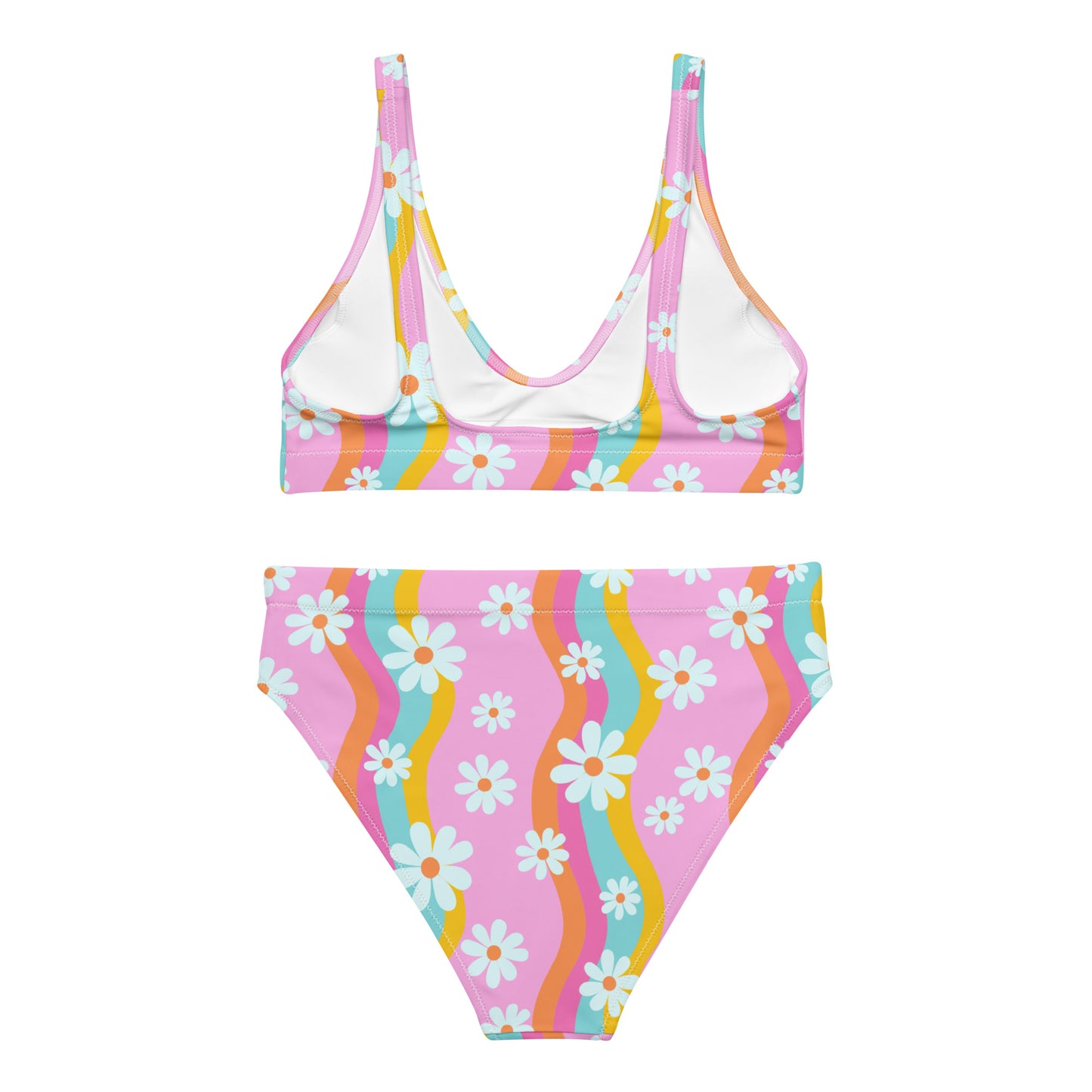 Pink Groovy Floral Rave outfit SET