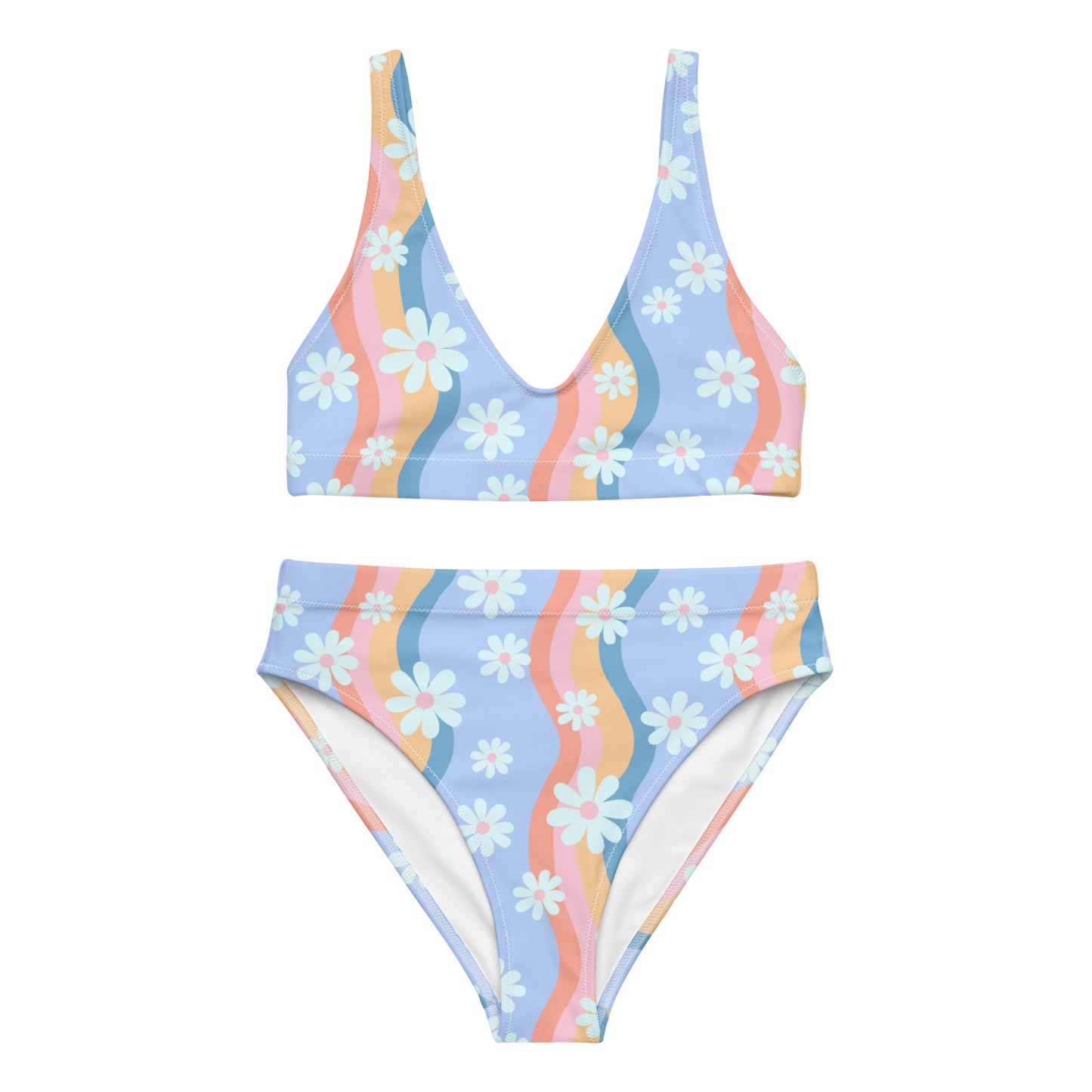 Pastel Groovy floral Rave outfit SET