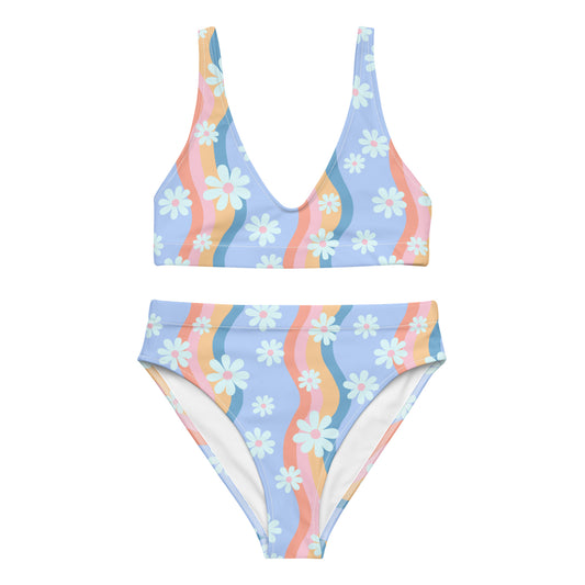 Pastel Groovy floral Rave outfit SET