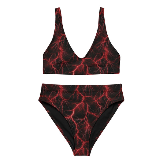 Red Electric Rave outfit set women, plus size rave wear,