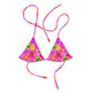 Nostalgic Pink Neon Rave Bikini top