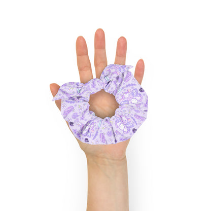 Lavender Cow Recycled Scrunchie