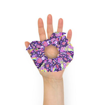 Space Shrooms Recycled Scrunchie