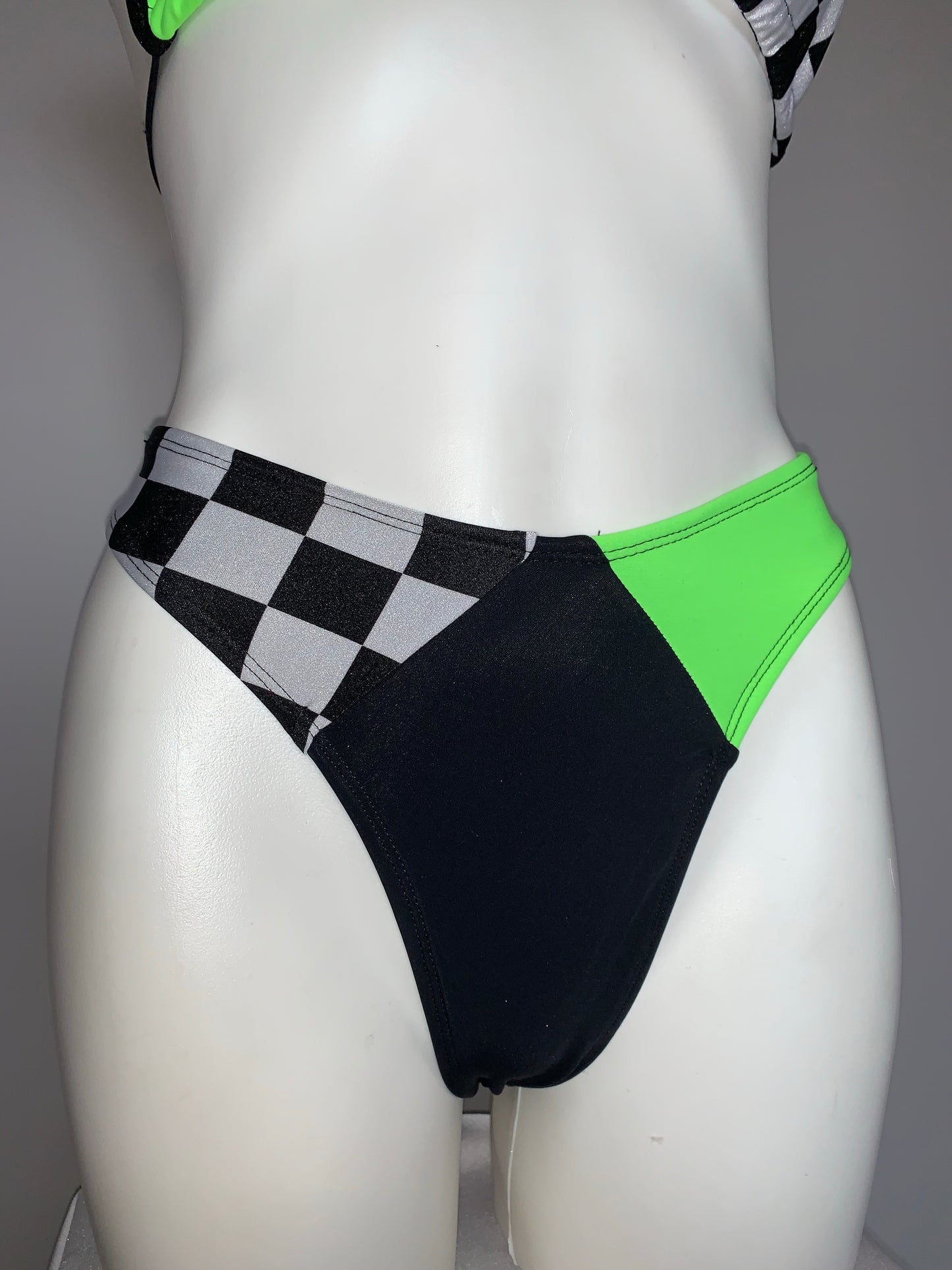 Neon Rally 2.0 bottoms only, swim bottoms, rave bottoms - Electric Couture Dolls