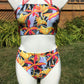 Size medium Tropical Lilly thigh high rave bottoms - Electric Couture Dolls