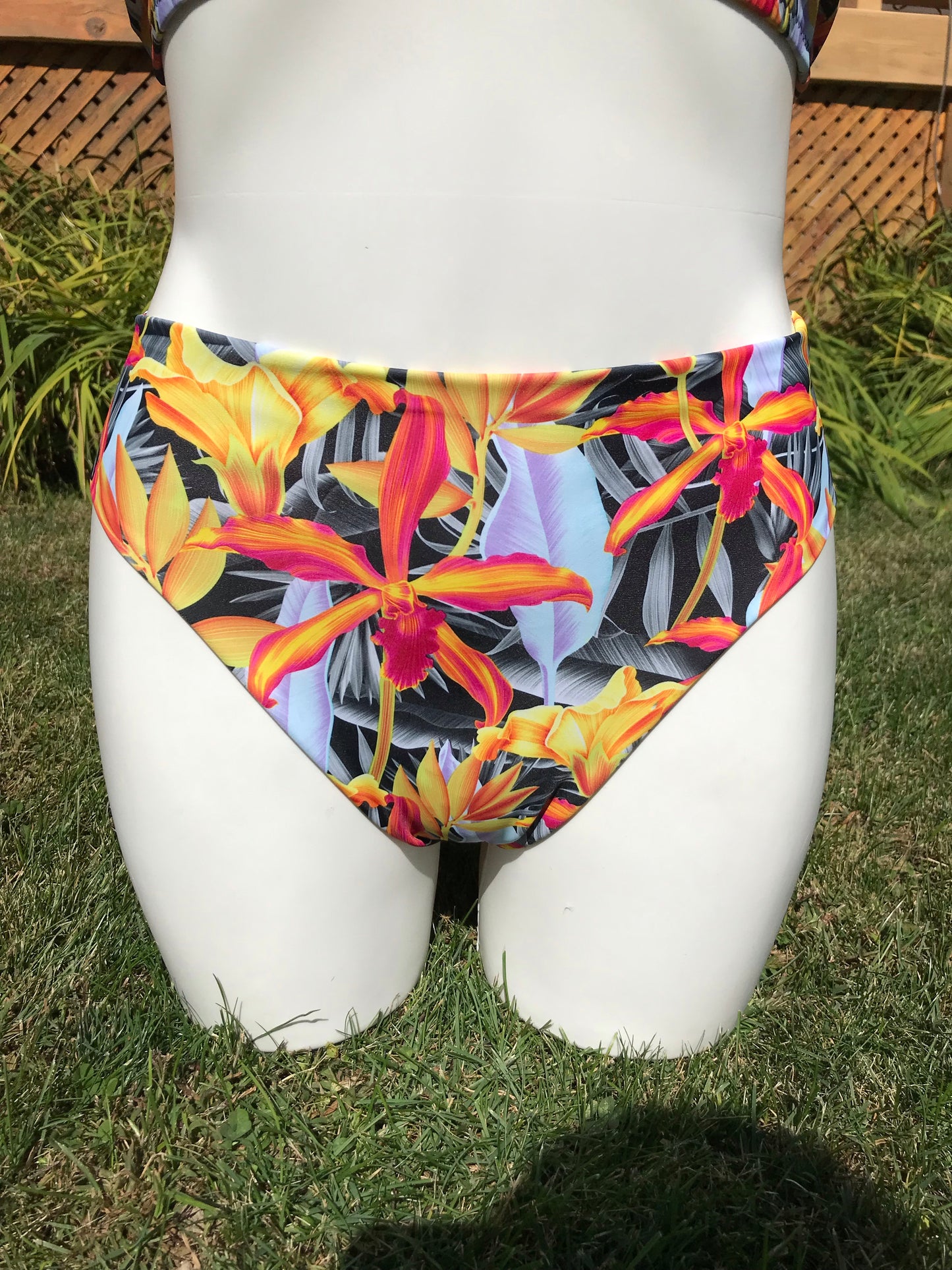 Size medium Tropical Lilly thigh high rave bottoms - Electric Couture Dolls